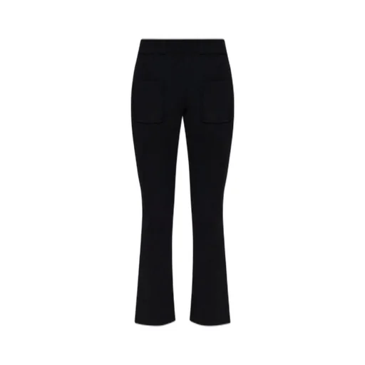 Mid-Rise Flared Trousers