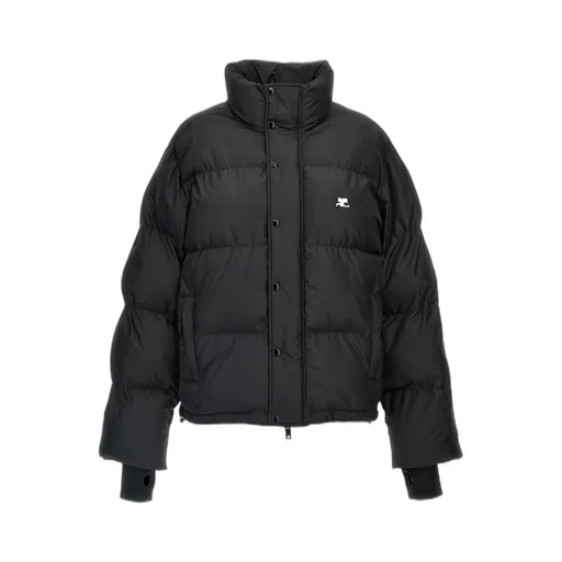 Logo Embroidered Puffer Jacket