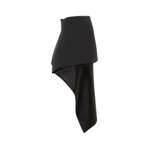 Folded Satin Mini Skirt