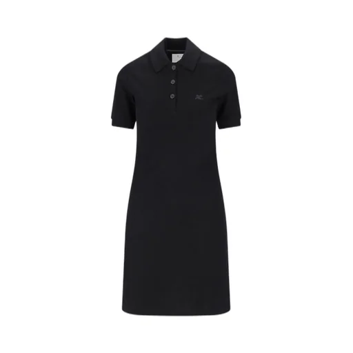 Short-Sleeved Polo Mini Dress