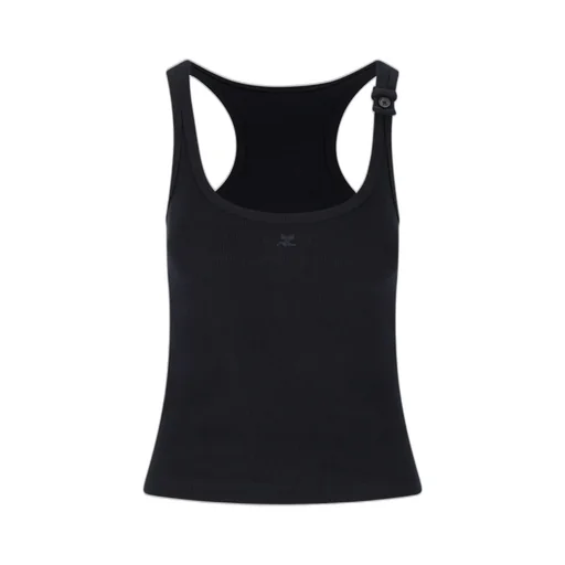 90's Logo Patch Rib Tank Top