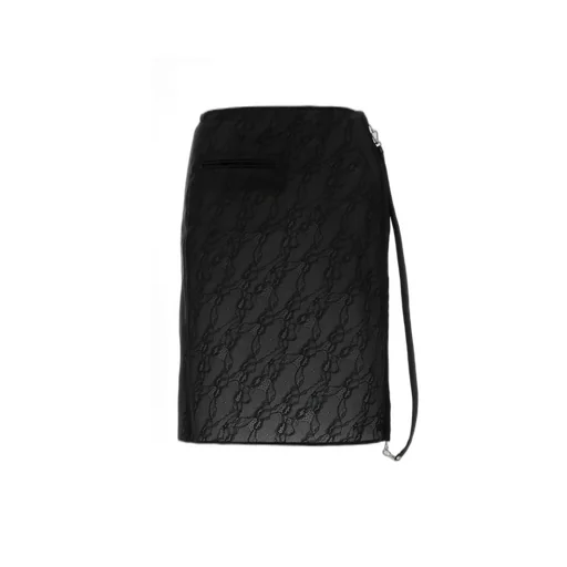 Zipped Lace Skirt