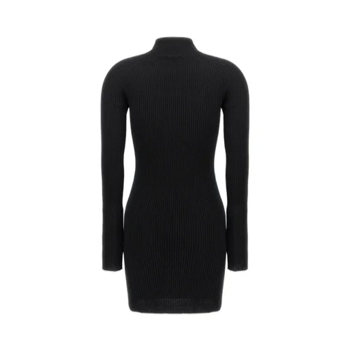 Engineered Light Rib Mockneck Mini Dress