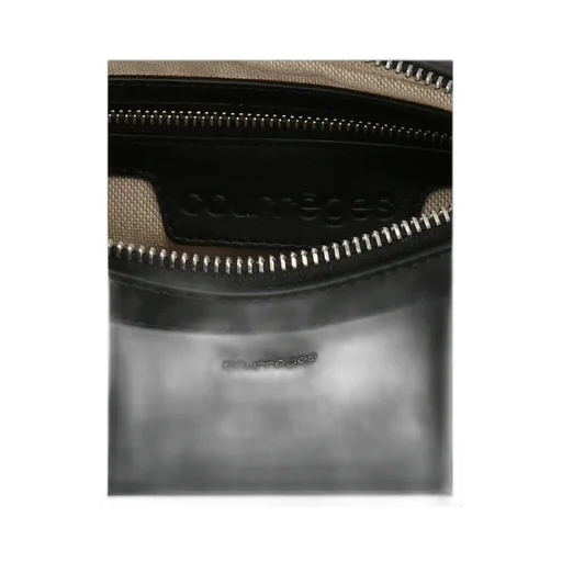 Logo Plaque Zip-Up Shoulder Bag