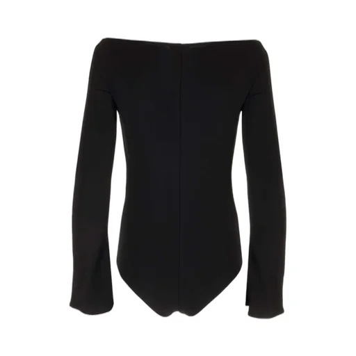 Drop Zipped Crepe Jersey Bodysuit