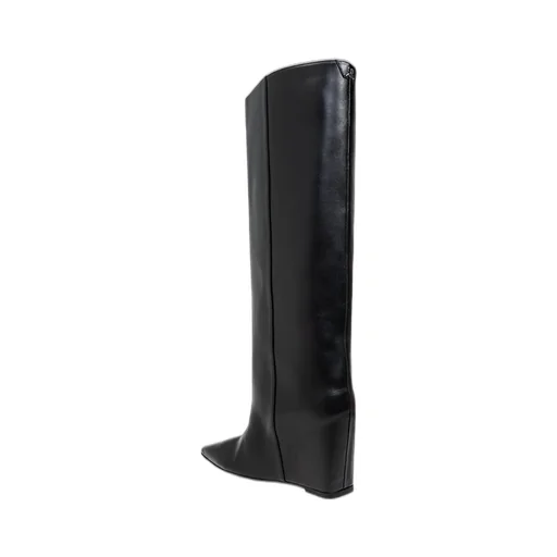 Astro Pointed-Toe Buckle-Detailed Boots