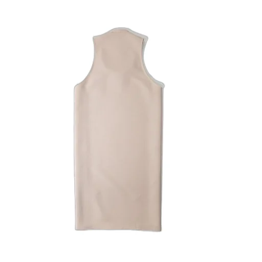 Logo Embroidered Sleeveless Robe