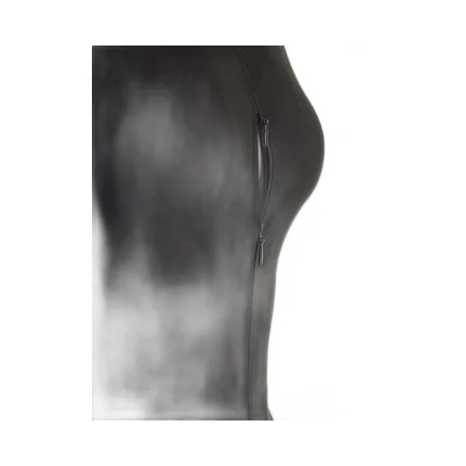 Drop Zipped Crepe Jersey Bodysuit