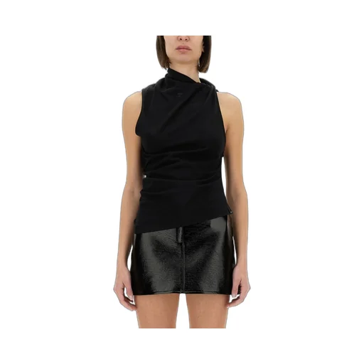Sleeveless Draped Top