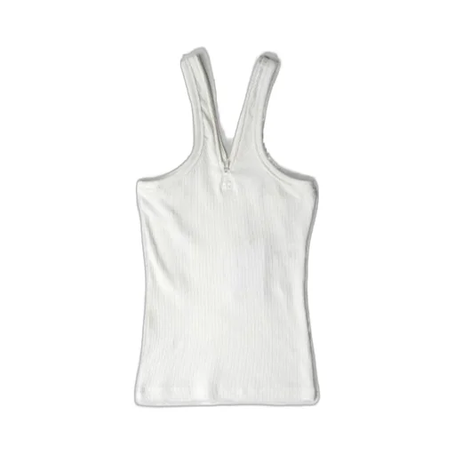 Logo-Embroidered V-Neck Top