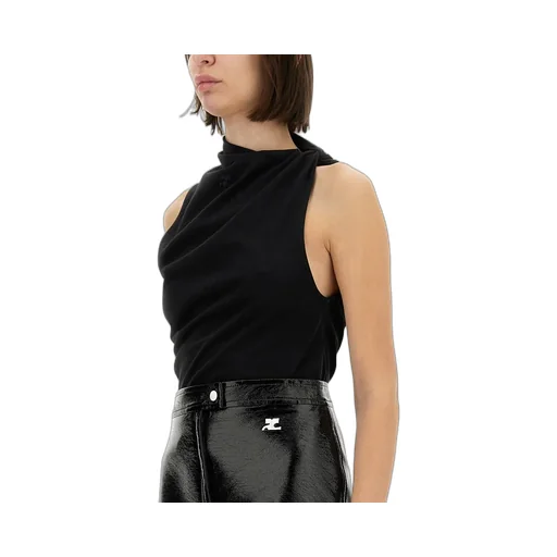 Sleeveless Draped Top