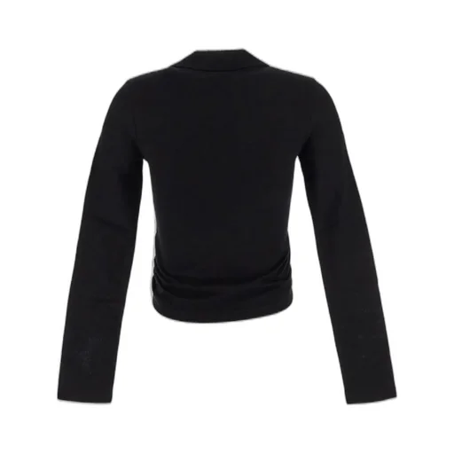 Twist Piqué Cropped Polo Shirt
