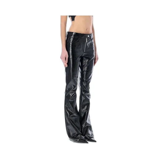 Logo Embroidered Zipped Pants