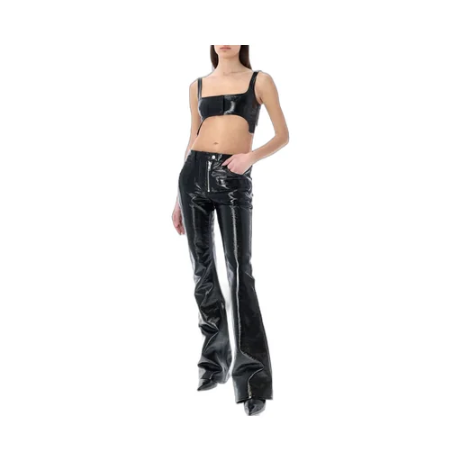 Logo Embroidered Zipped Pants