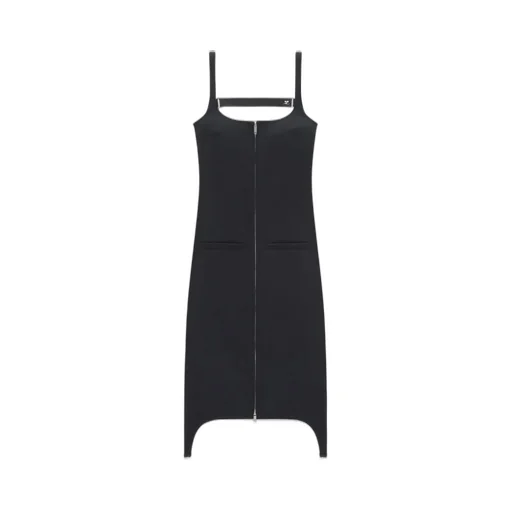 Zip-Up Sleeveless Long Dress
