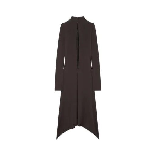 Volcano Mock Neck Jersey Midi Dress