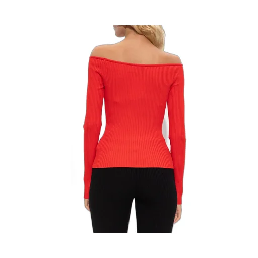 Ribbed Off-Shoulder Top