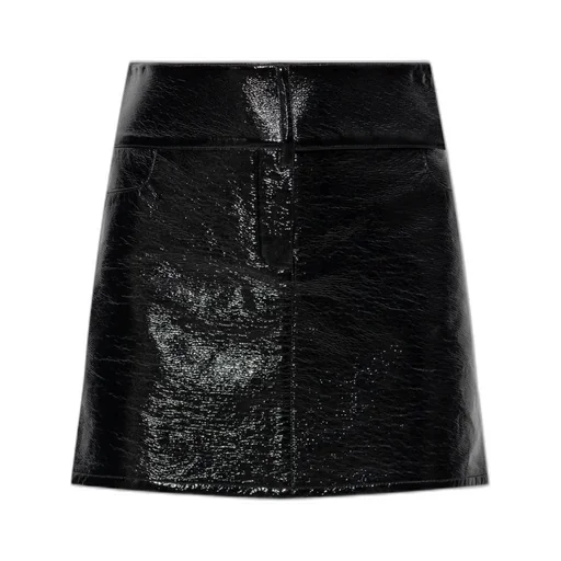 Logo Embroidered Belted Mini Skirt