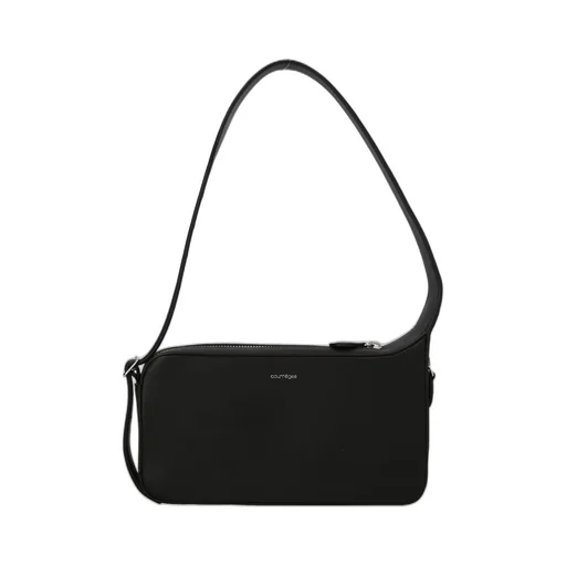 Logo Plaque Zip-Up Shoulder Bag