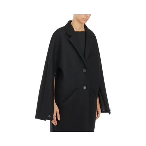 Cocoon Single-Breasted Long Coat