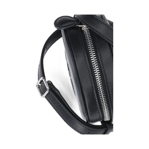 Logo Patch Zip-Up Mini Crossbody Bag