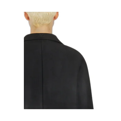 Cocoon Single-Breasted Long Coat