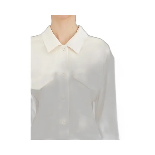 2-Pocket Satin Shirt