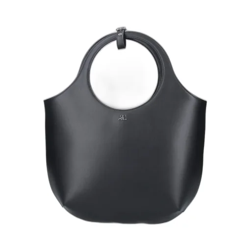 Logo Plaque Top Handle Bag