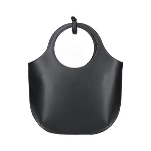 Logo Plaque Top Handle Bag