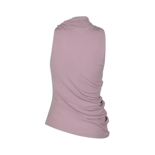 Draped Asymmetric Jersey Top