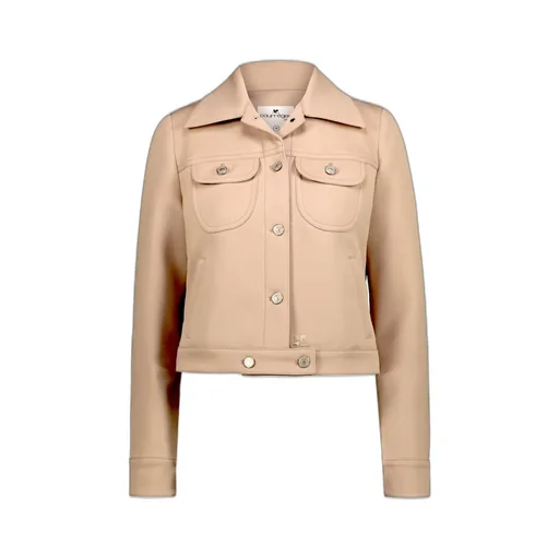 Trucker Buttoned Long-Sleeved Jacket