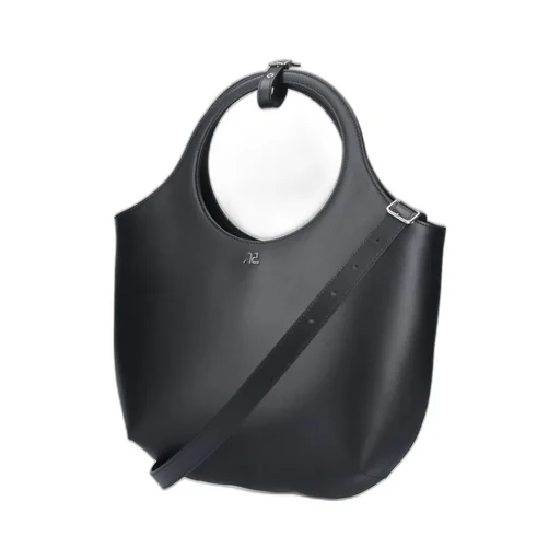 Logo Plaque Top Handle Bag