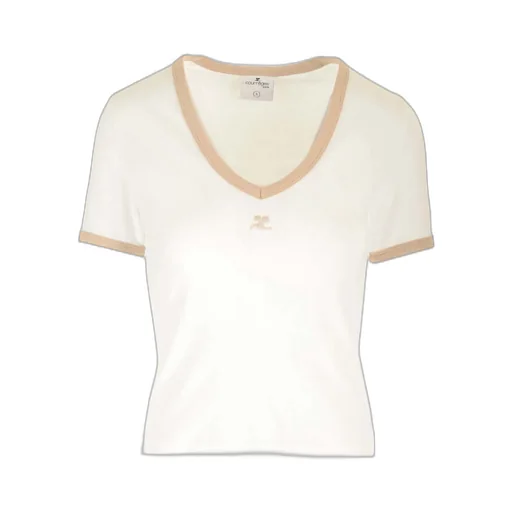 Contrast V-Neck T-Shirt
