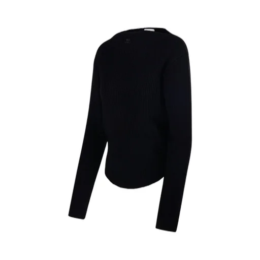 Ribbed-Knit Boatneck Jumper
