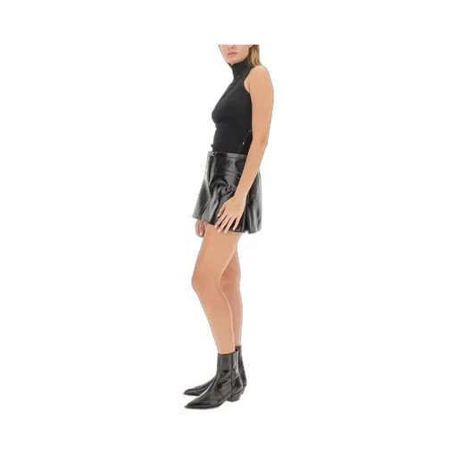 High Neck Straight Hem Knitted Jumper