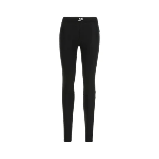 Logo Printed Racer Leggings