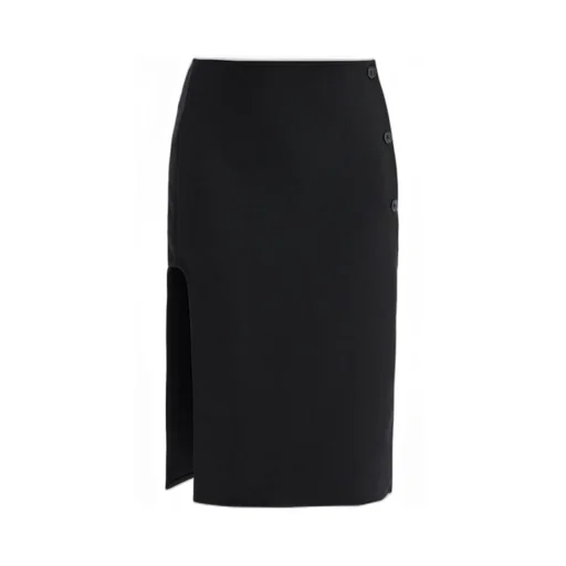 Oblique Tailored Midi Skirt