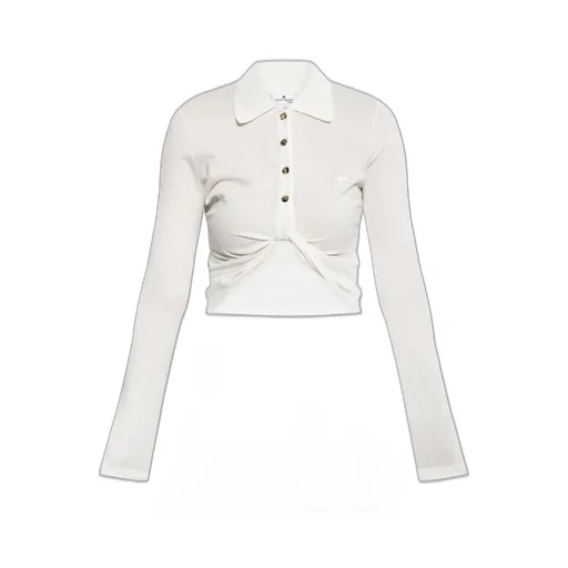 Twist Pique Cropped Polo