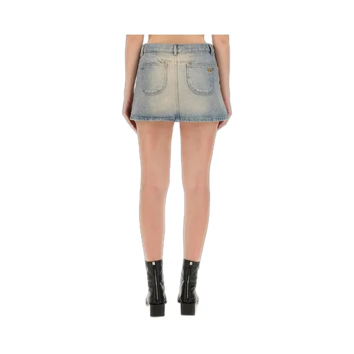 Multiflex Denim Mini Skirt