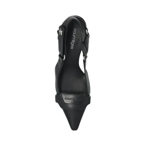 Racer Pointed-Toe Slingback Pumps