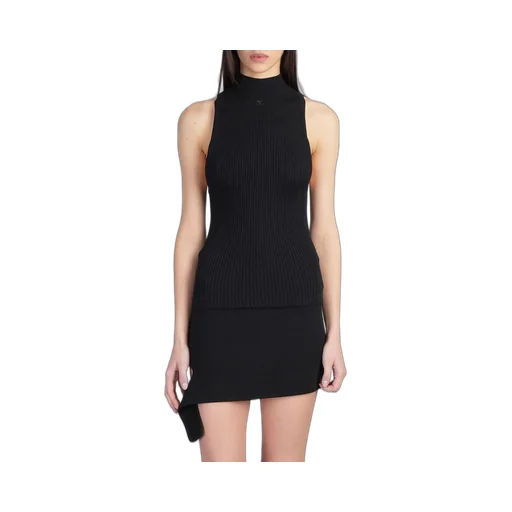 Sleeveless Ribbed-Knit Tank Top