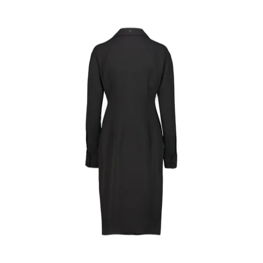 Long-Sleeved Midi Shirt Dress