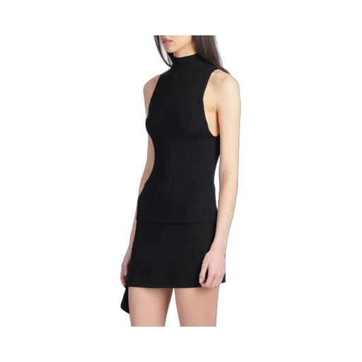Sleeveless Ribbed-Knit Tank Top