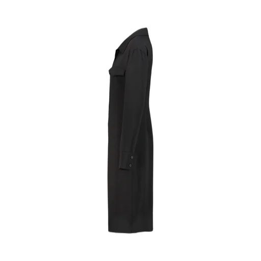 Long-Sleeved Midi Shirt Dress