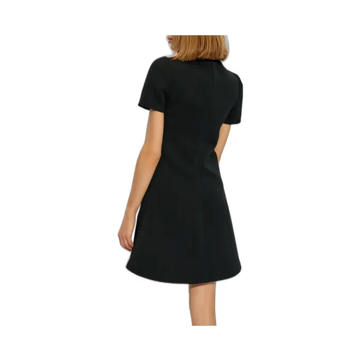 Mock Neck A-Line Mini Dress