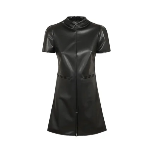 Short-Sleeved A-Line Mini Dress