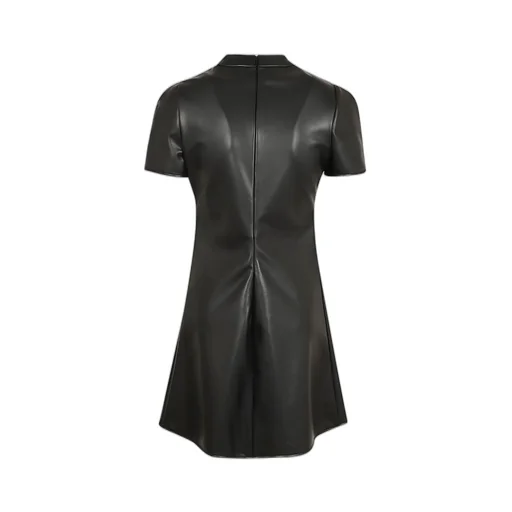 Short-Sleeved A-Line Mini Dress