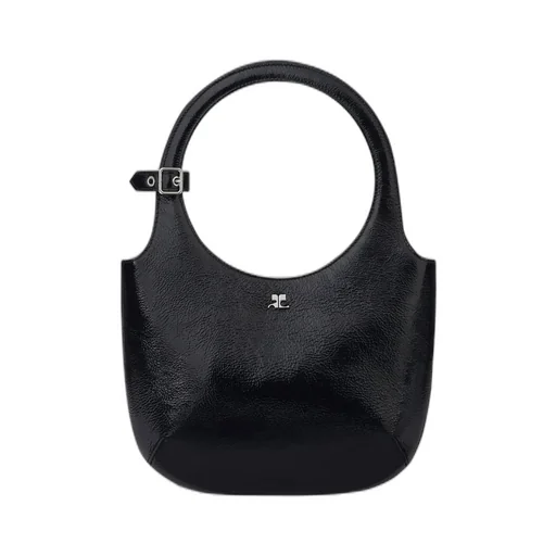 Logo Plaque Top Handle Bag