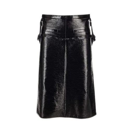 Midi Leather Skirt