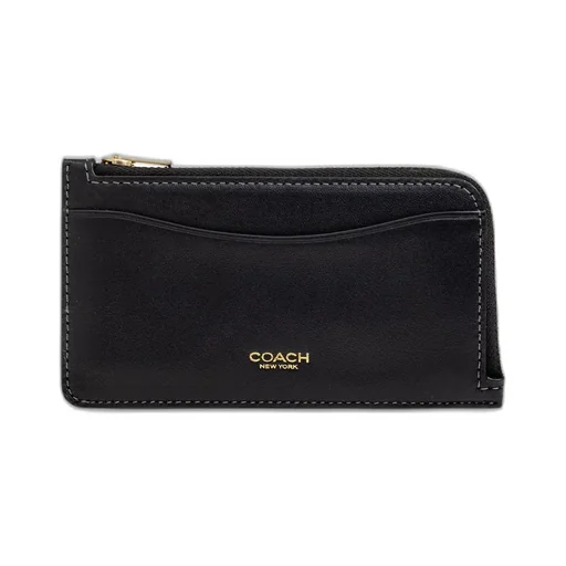Logo Detailed Zip-Up Wallet